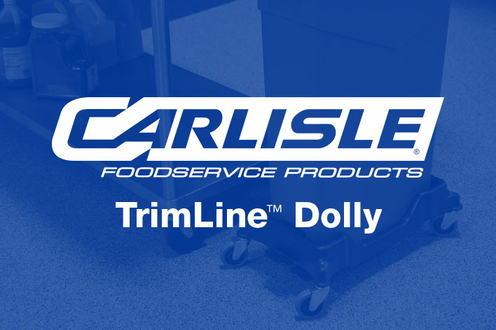 The New TrimLine&#x2122; Waste Container Dolly from Carlisle