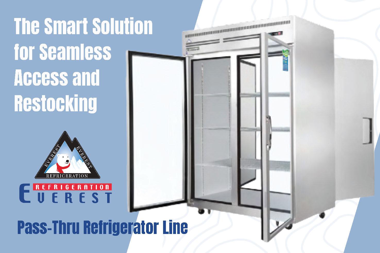 The Smart Solution for Seamless Access and Restocking: the Everest Refrigeration Pass-Thru Refrigerator Line